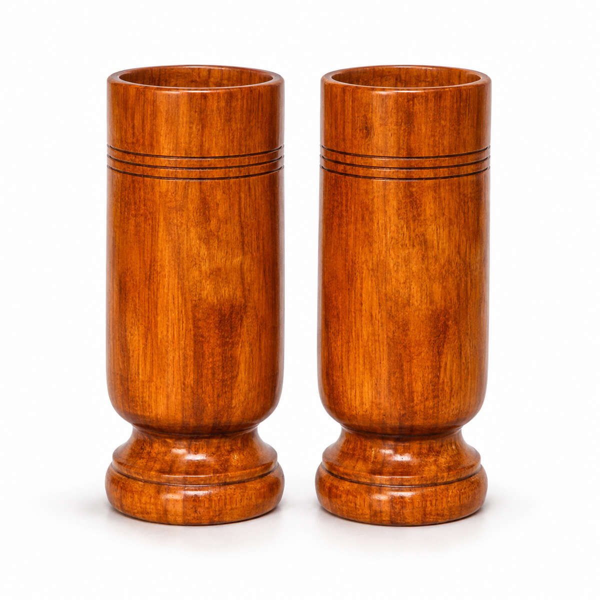 🌿 Premium Wooden Tumbler – Pack of 2