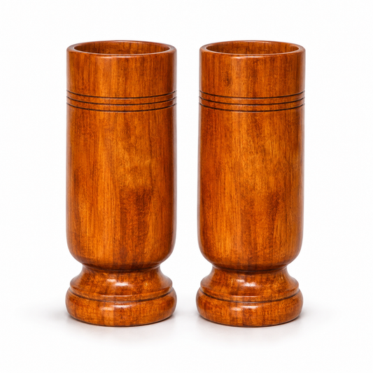 🌿 Premium Wooden Tumbler – Pack of 2